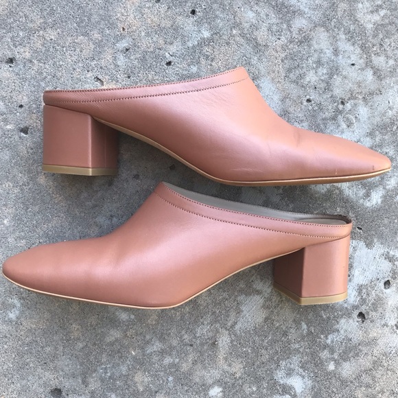 Everlane Day Block Heel Mule in Cognac - Picture 6 of 10